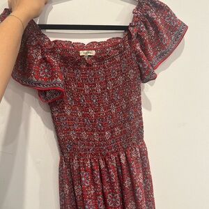 MAX STUDIO long dress red off the shoulder